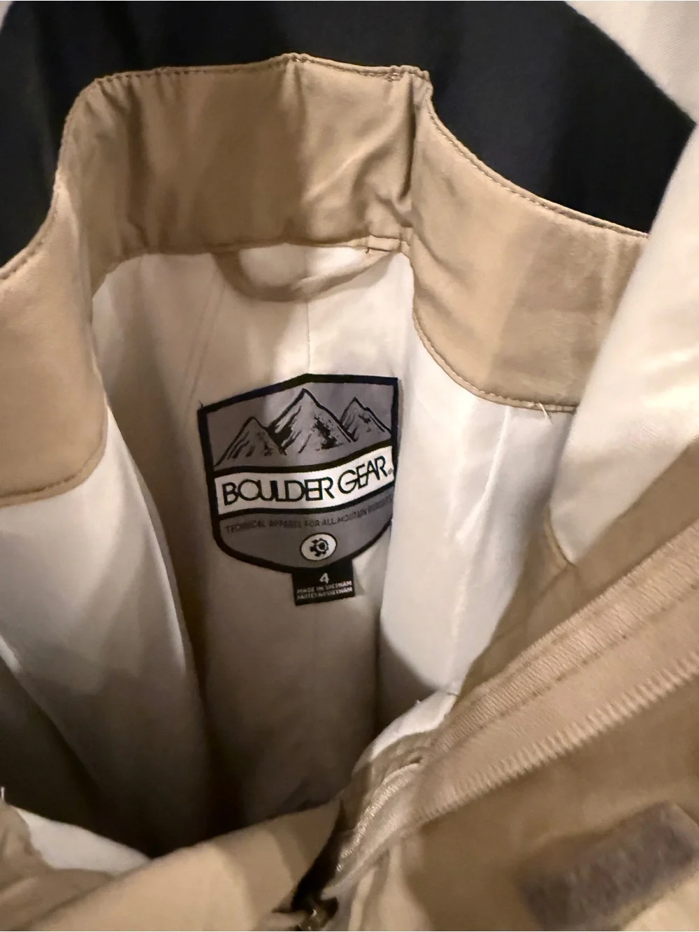 Women’s Waterproof Snow Bib Pants in Taupe